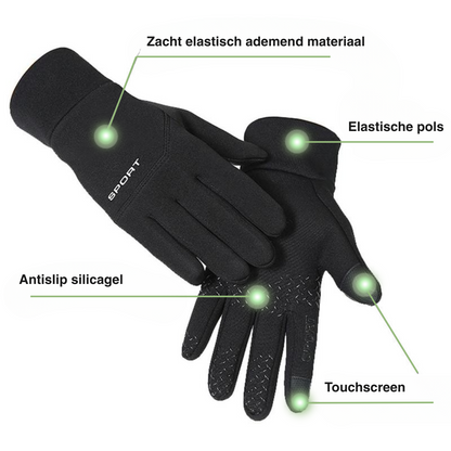 Unisex Sport Handschoenen – Bestand tot -5°C – Gevoelig Touchscreen