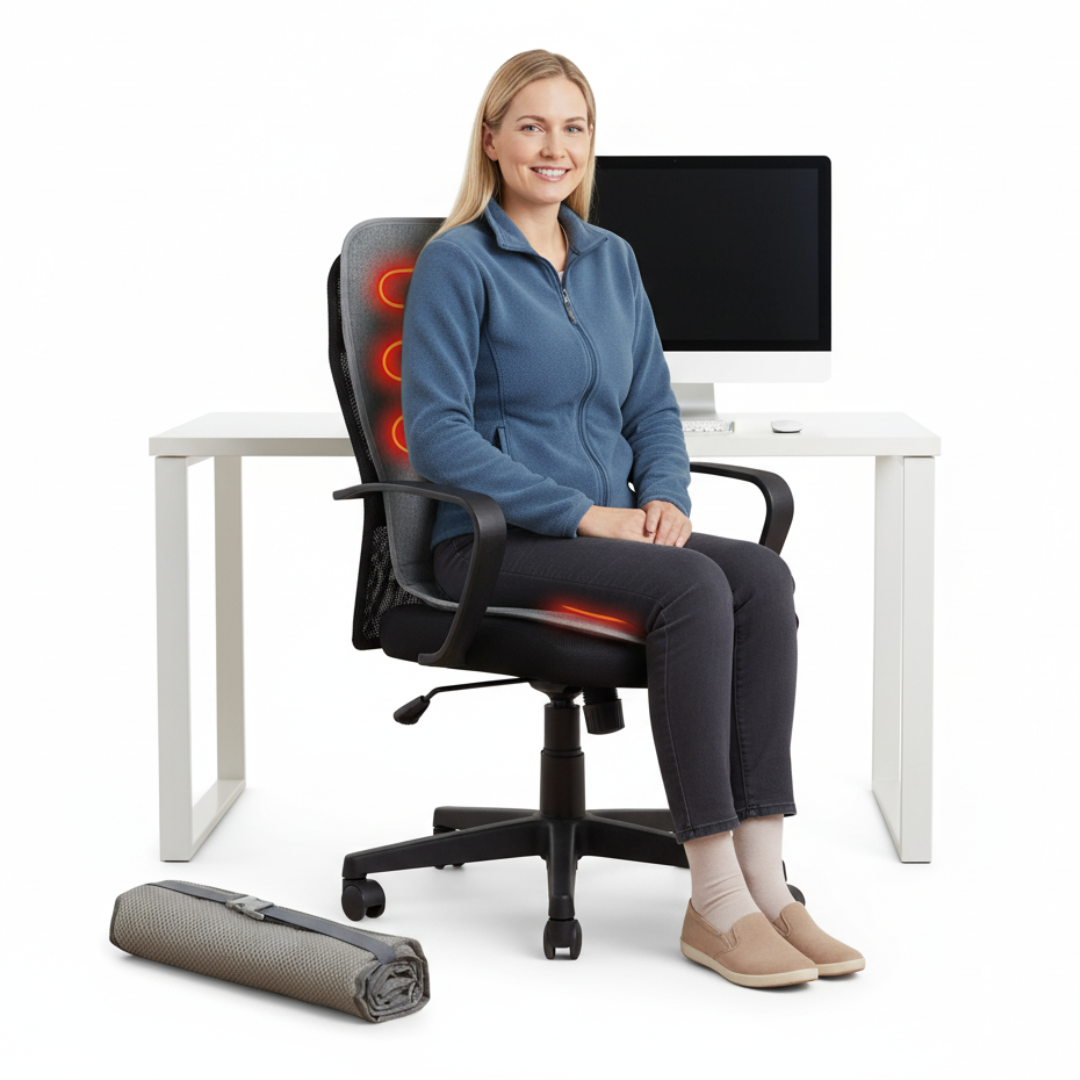 Verwarmd Zitkussen – USB Aangedreven – Draagbaar & Comfortabel