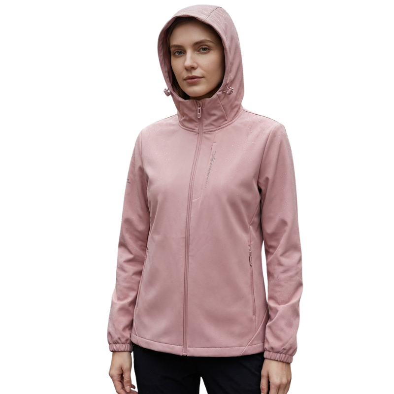 Sportieve softshell tussenjas dames met fleecevoering
