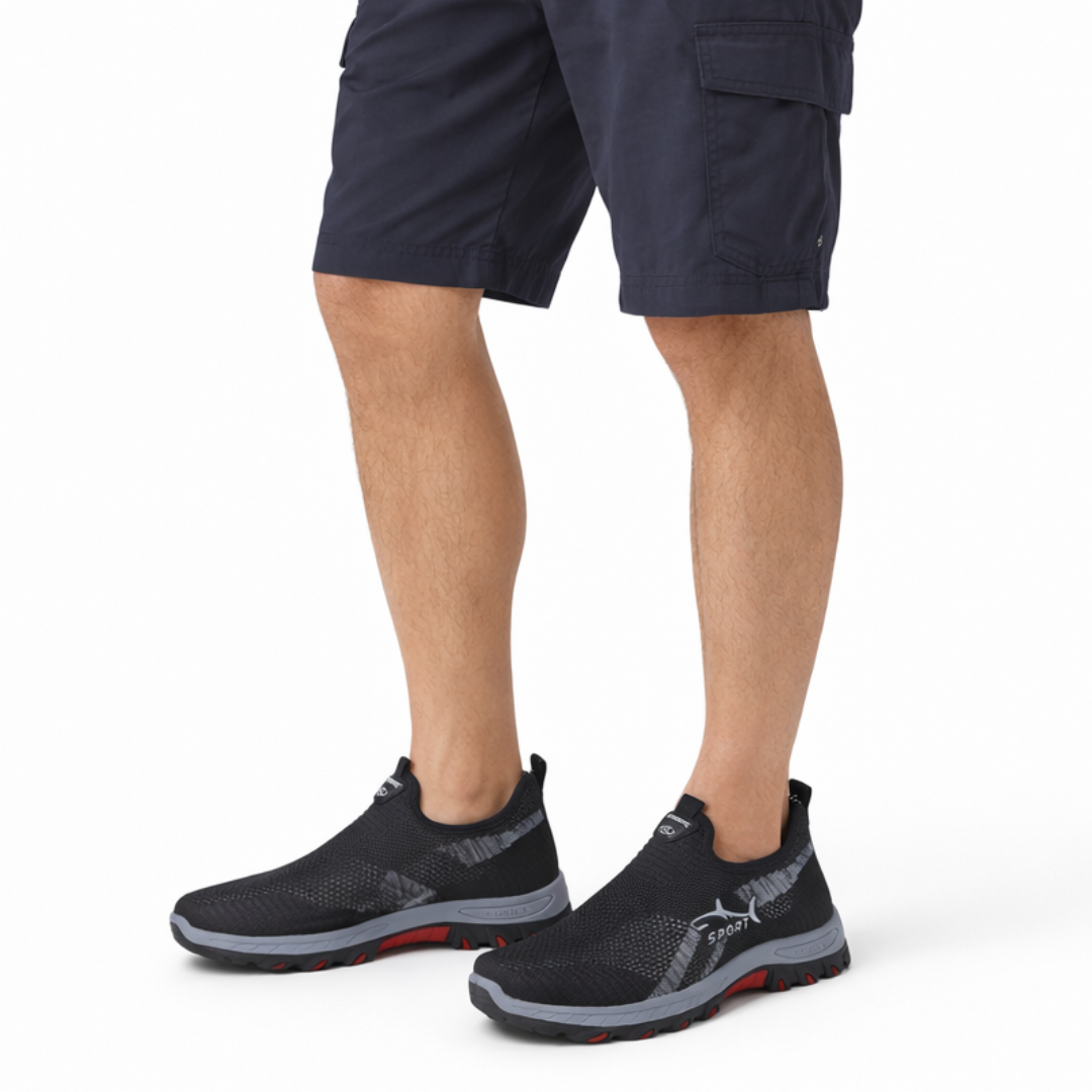 Heren Lage Wandelschoenen – Instapper – Ademend