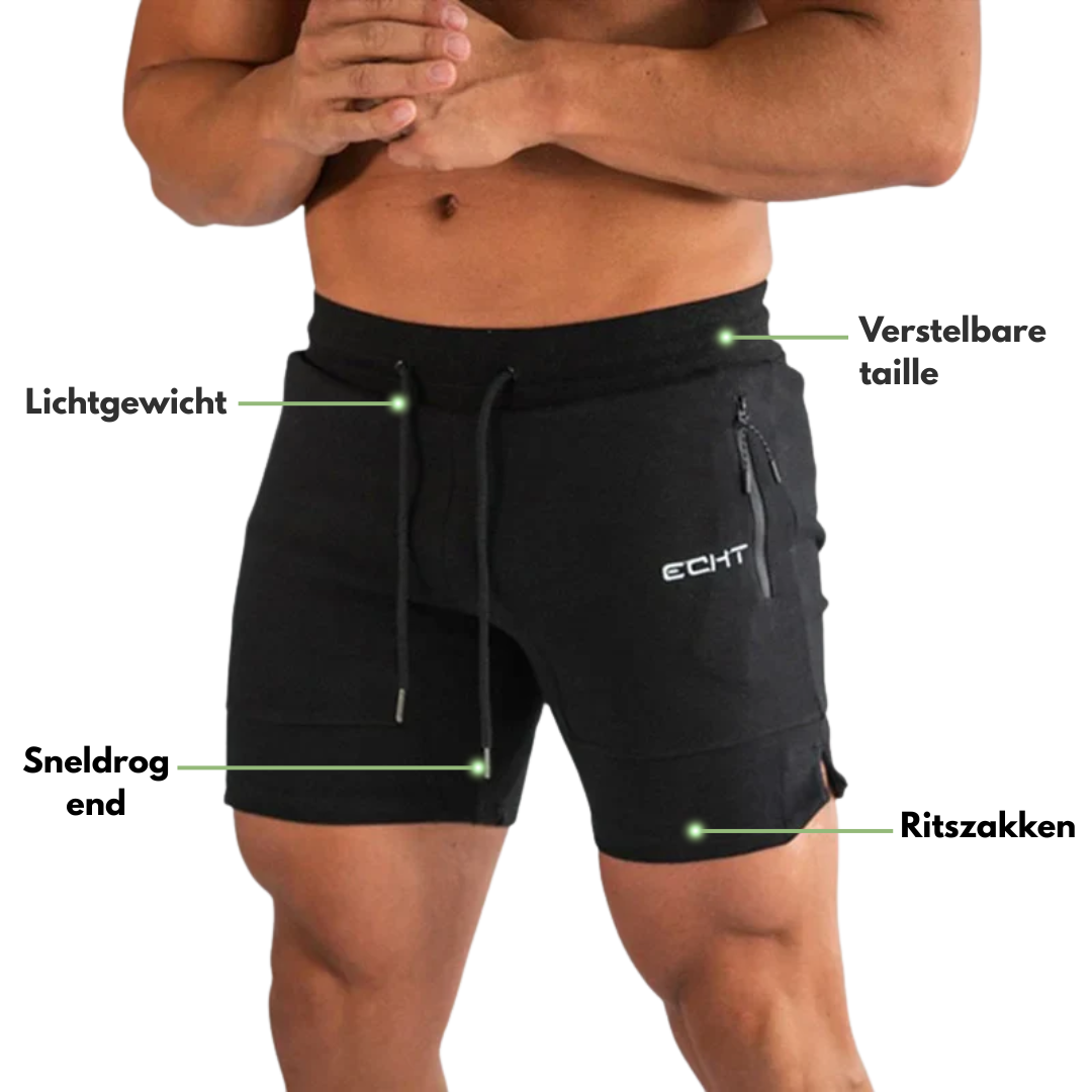 Heren Sportshort – Ritszakken - Korte Sportbroek