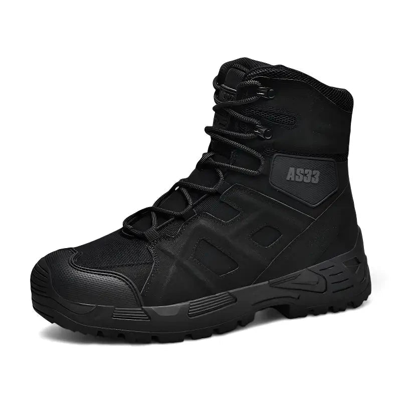 Militaire schoenen heren met hoge schacht en antislipzool