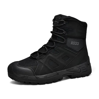 Militaire schoenen heren met hoge schacht en antislipzool