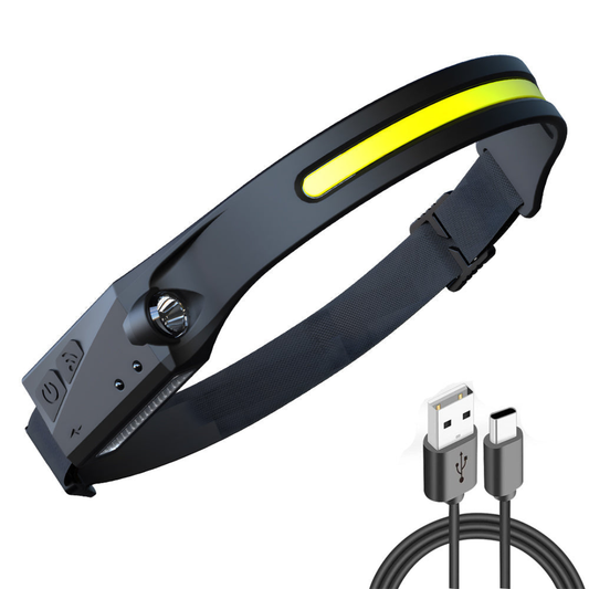 LED Hoofdlamp Oplaadbaar - Bewegingssensor USB-C - Waterdicht 350 Lumen