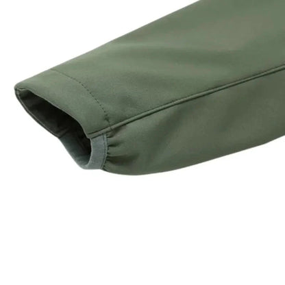 Softshell jas heren met fleece voering en staande kraag