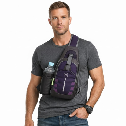 Borsttas voor heren – Compact crossbody – Grote inhoud