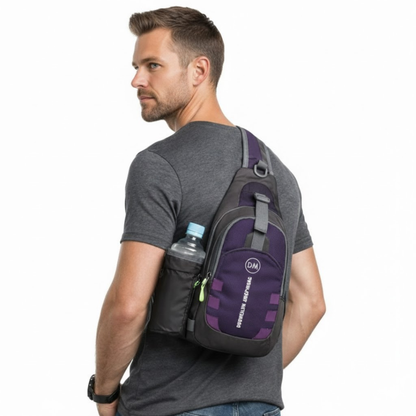 Borsttas voor heren – Compact crossbody – Grote inhoud