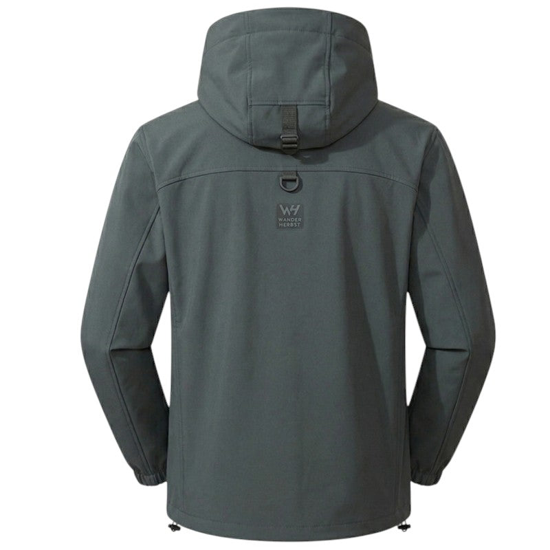Hardshell jas voor heren, waterdicht en comprimeerbaar