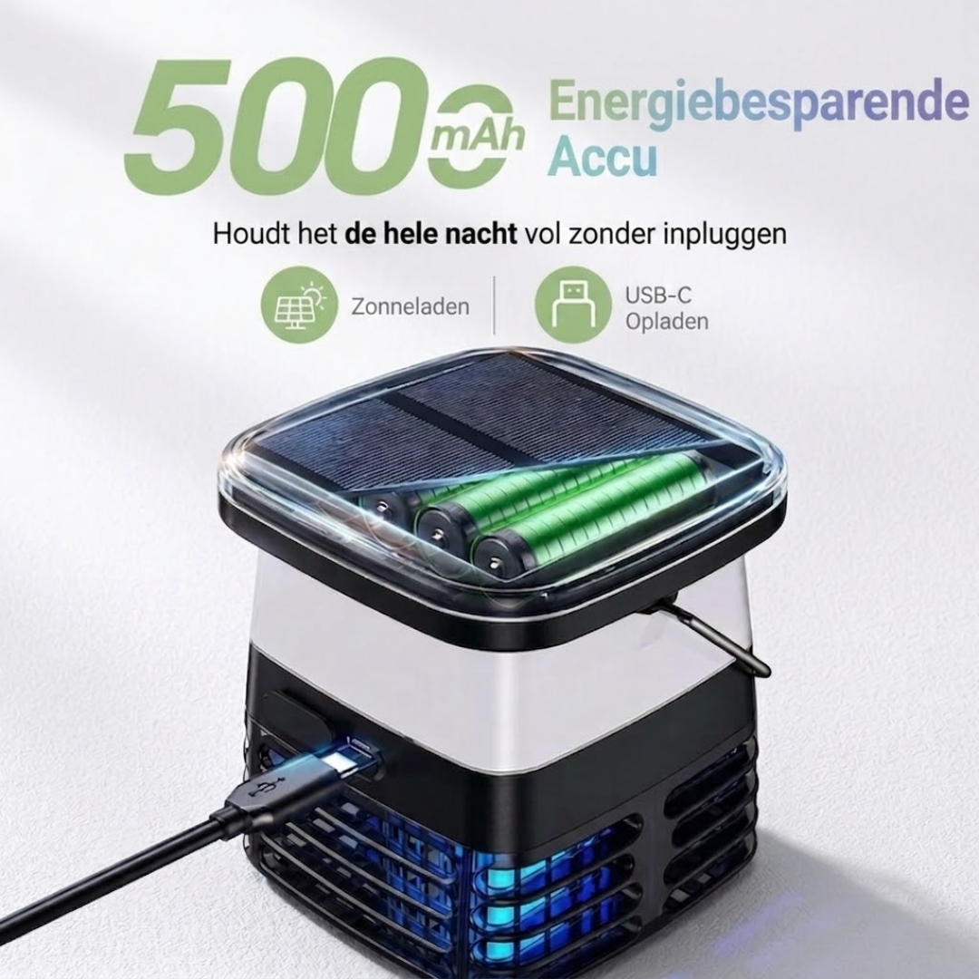 Solar Muggenlamp Terras - Insectenverdelger Elektrisch - Campinglantaarn