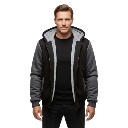Heren Fleece Vest – Met Capuchon – Gevoerd