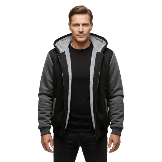 Heren Fleece Vest – Met Capuchon – Gevoerd