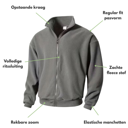 Heren Fleece Vest – Winter/Herfst – Opstaande Kraag