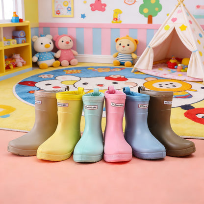 Regenlaarsjes kinderen met hoge schacht