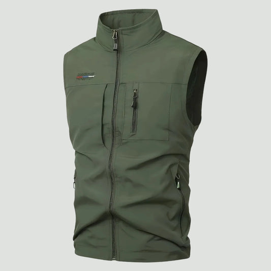 Heren Outdoor Vest met Meerdere Zakken – Sneldrogend – Lichtgewicht
