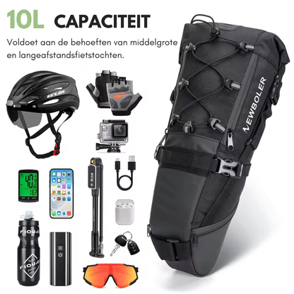 Waterdichte Fietszadeltas - 10L Capaciteit