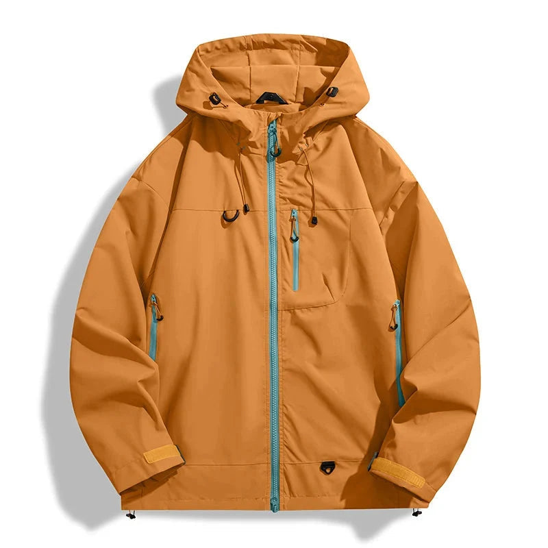 Waterdichte jas unisex met verstelbare capuchon