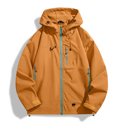 Waterdichte jas unisex met verstelbare capuchon