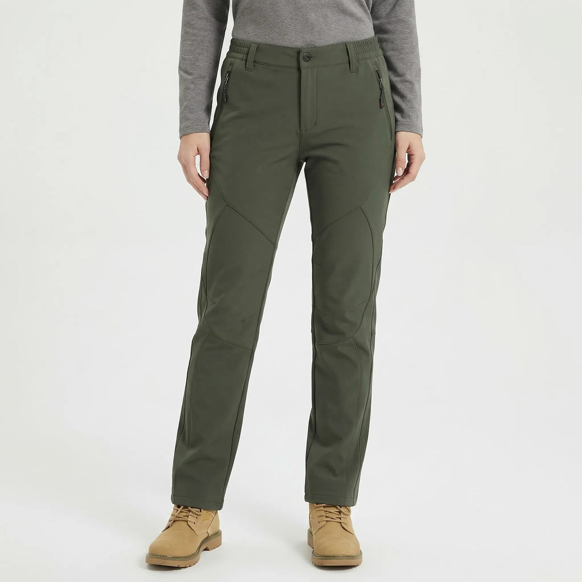 Winter Wandelbroek Dames - Fleece Gevoerd - Slim Fit
