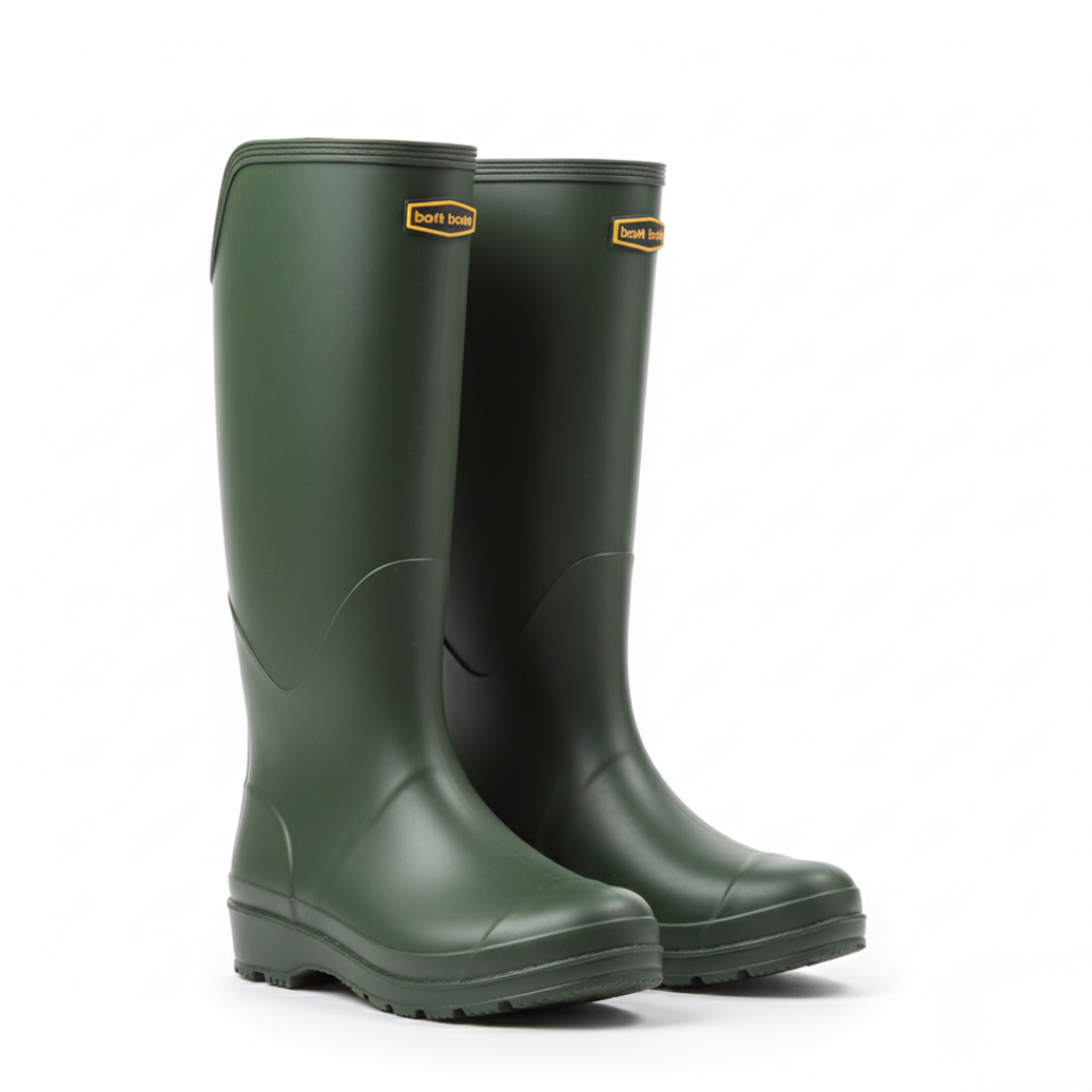 Regenlaarzen Dames Kniehoog - Waterdicht & Antislip - PVC