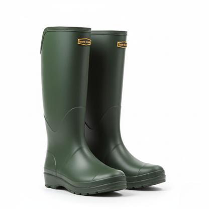 Regenlaarzen Dames Kniehoog - Waterdicht & Antislip - PVC