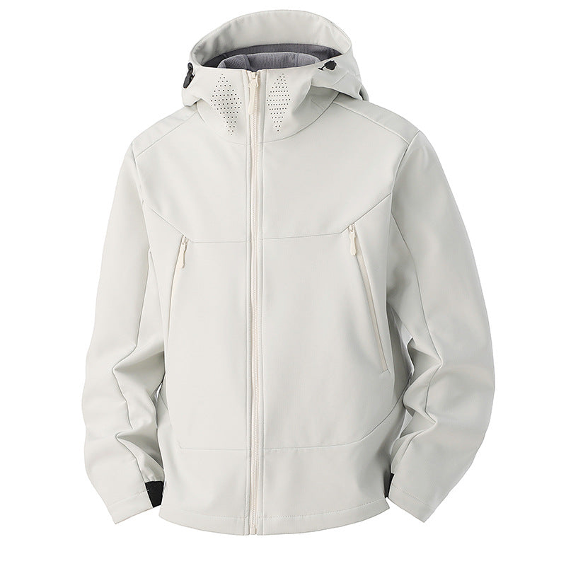 Softshell jas heren met fleece voering en ventilatiepanelen