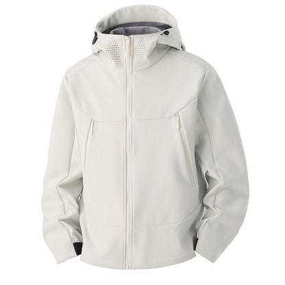 Softshell jas heren met fleece voering en ventilatiepanelen