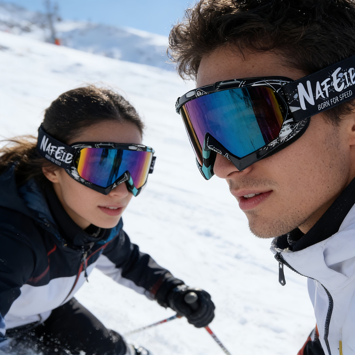 Skibril - Groot Zichtveld - Gespiegeld - Unisex