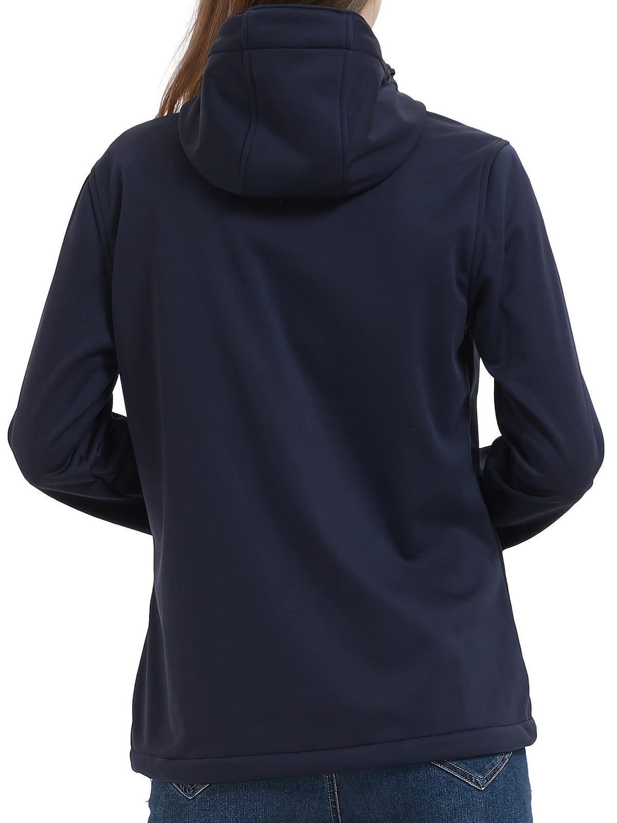 Softshell jas dames met capuchon en fleece voering