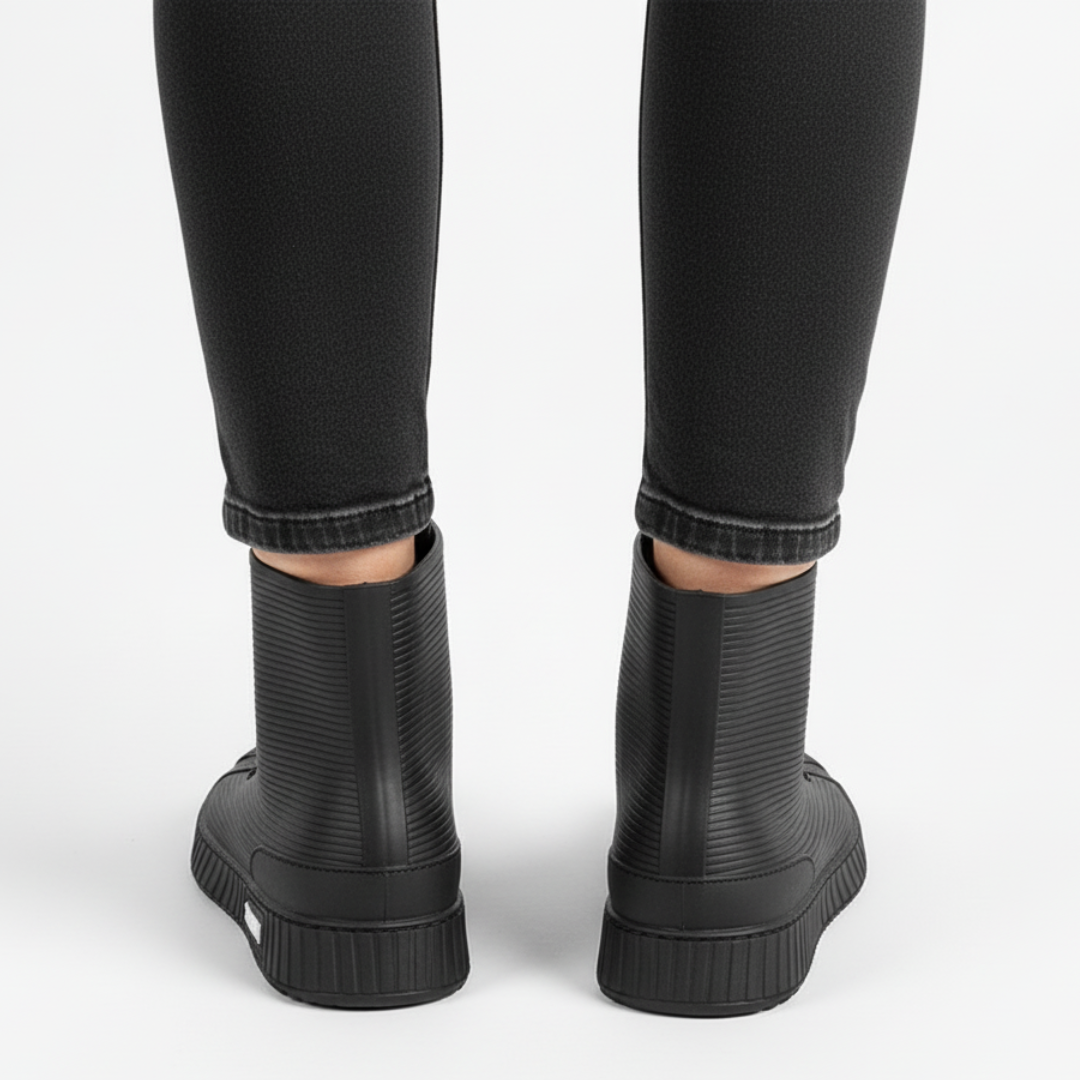 Korte regenlaarzen unisex in sneaker-look, waterdicht
