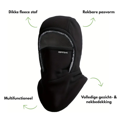 Unisex Winter Bivakmuts - 3-in-1 Capuchon- Oorbescherming
