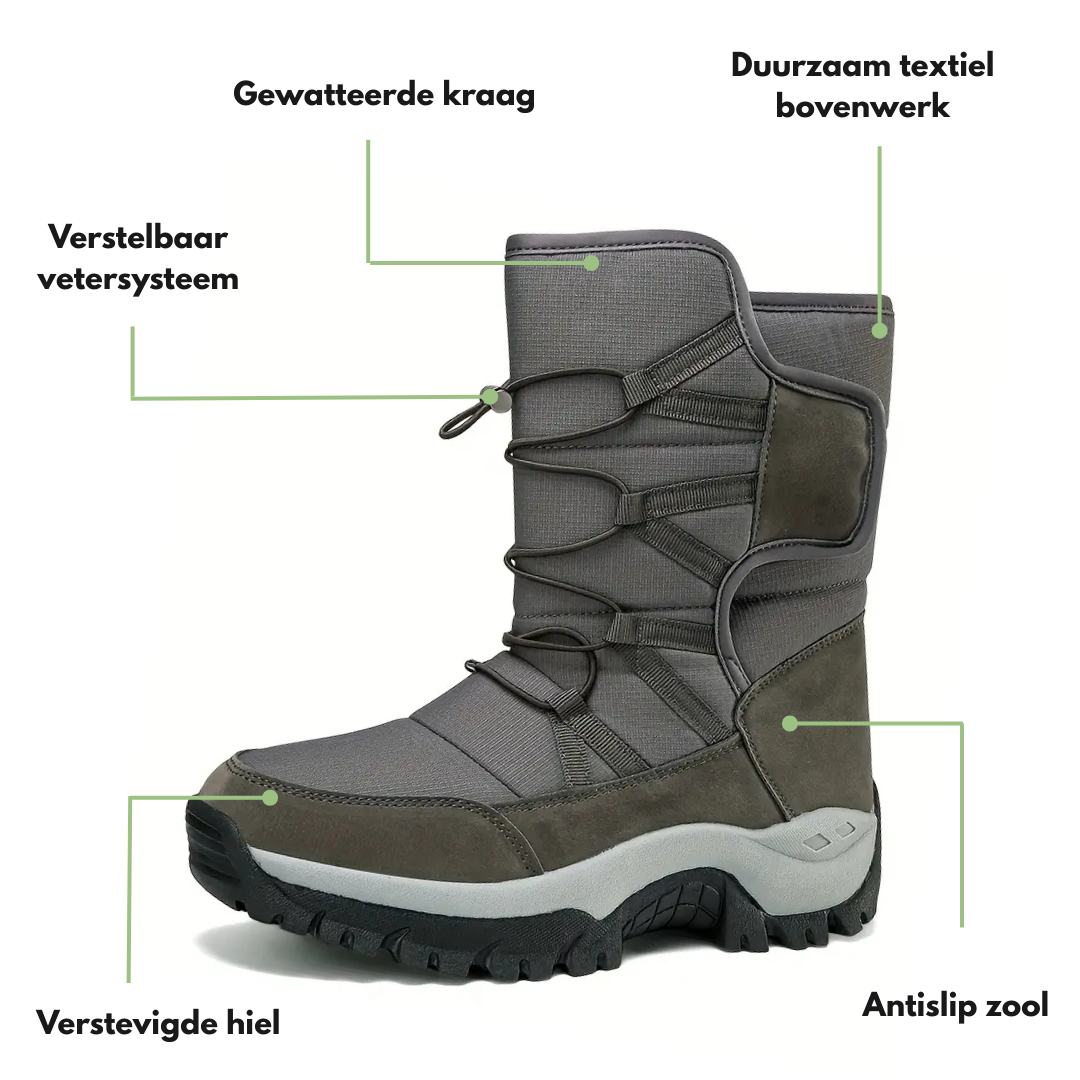 Heren Sneeuwlaarzen – Halfhoog – Warm & Waterdicht