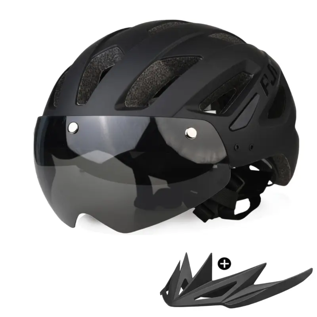 Fietshelm 4-in-1 – Verwisselbare Vizier & Bril – Veiligheid