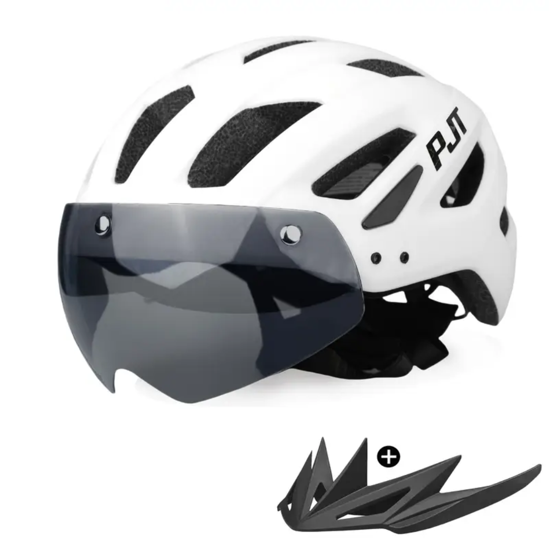 Fietshelm 4-in-1 – Verwisselbare Vizier & Bril – Veiligheid