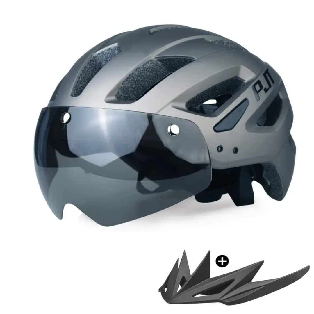Fietshelm 4-in-1 – Verwisselbare Vizier & Bril – Veiligheid