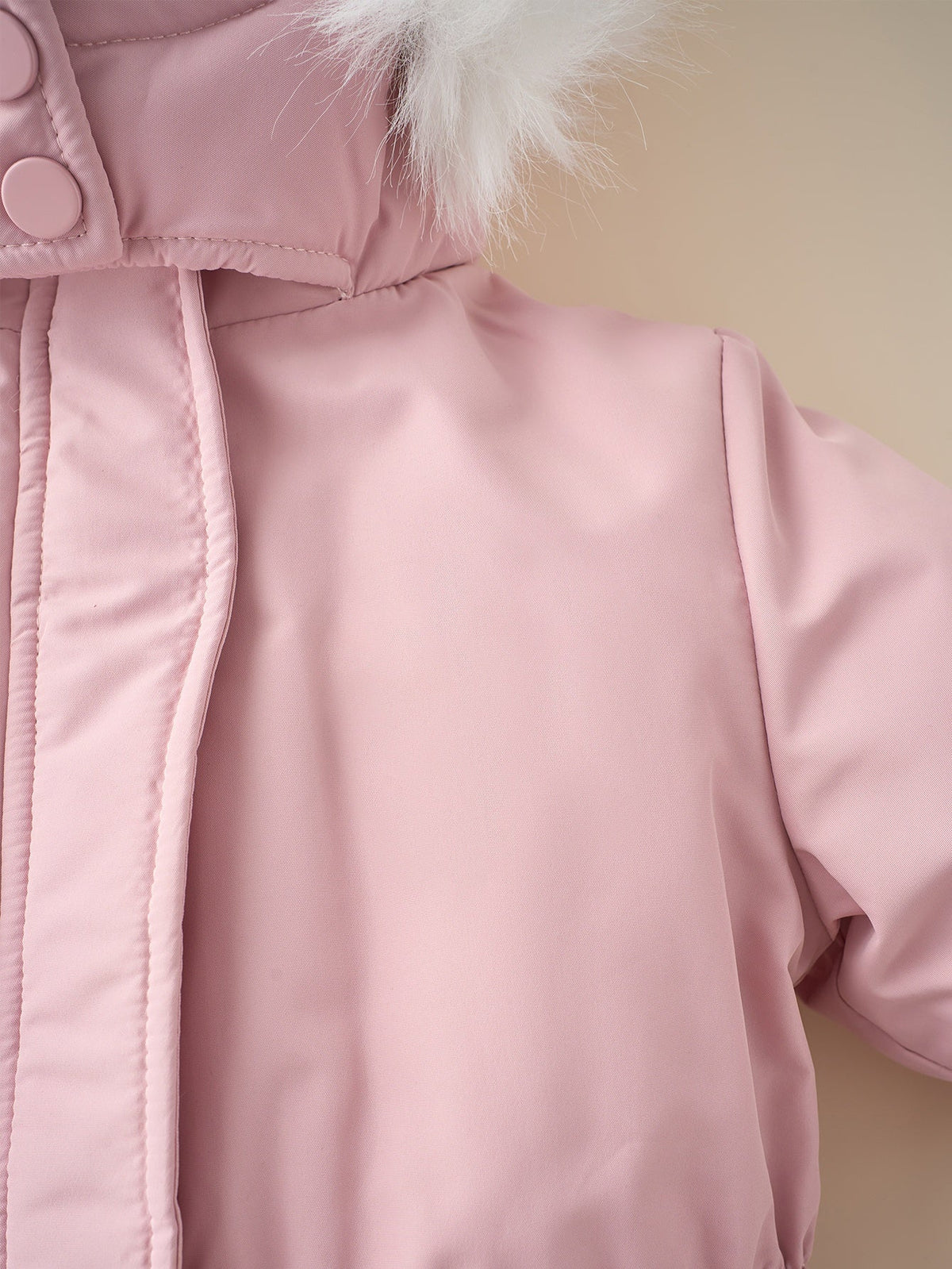 Skipak Meisje - Gevoerde Overall met Capuchon - Roze