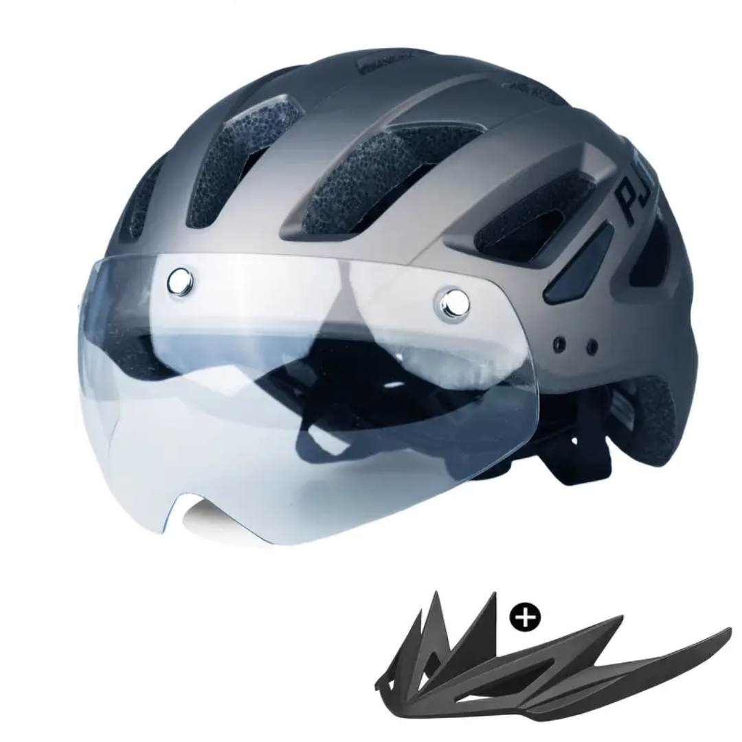 Fietshelm 4-in-1 – Verwisselbare Vizier & Bril – Veiligheid