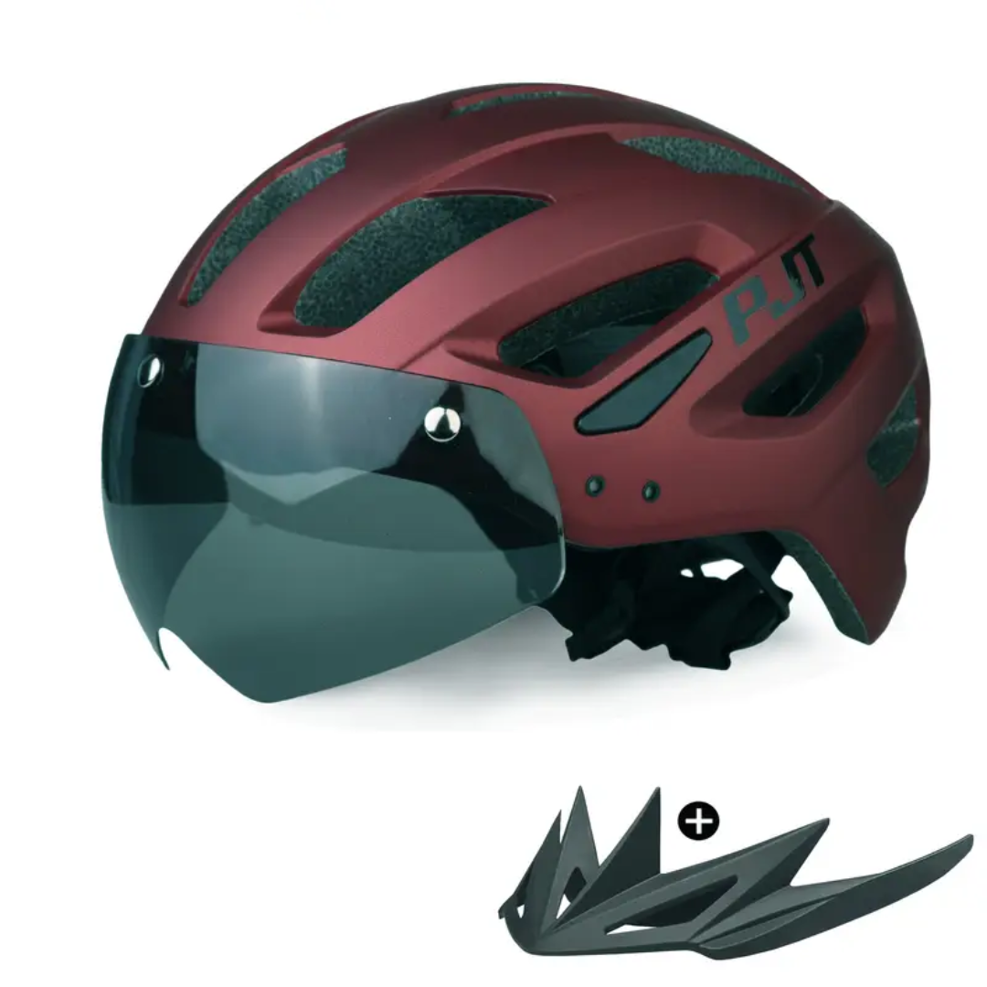 Fietshelm 4-in-1 – Verwisselbare Vizier & Bril – Veiligheid