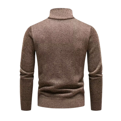 Heren Wintertrui – Half Col – Gebreid & Fleece Gevoerd
