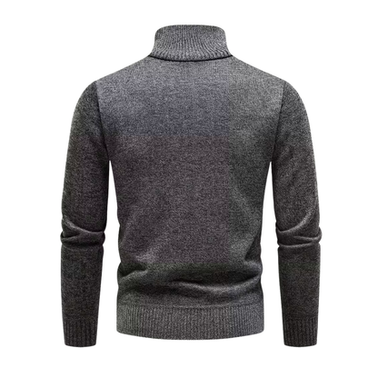 Heren Wintertrui – Half Col – Gebreid & Fleece Gevoerd