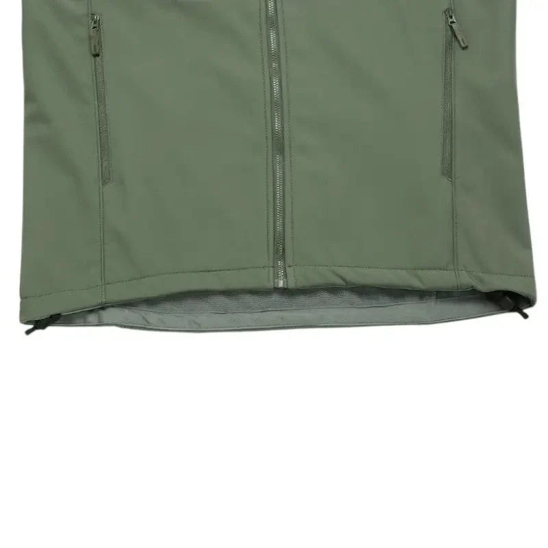 Softshell jas heren met fleece voering en staande kraag