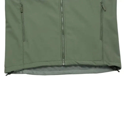 Softshell jas heren met fleece voering en staande kraag