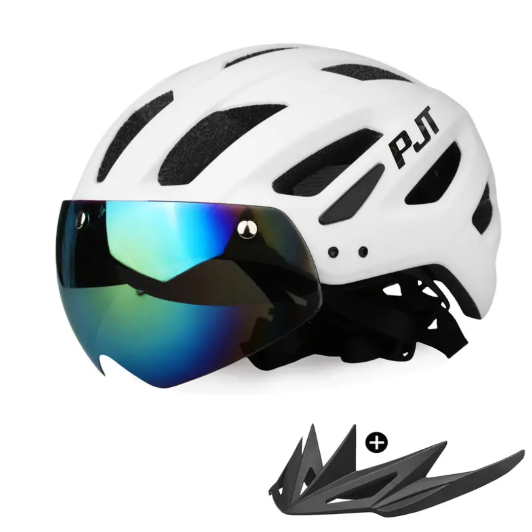 Fietshelm 4-in-1 – Verwisselbare Vizier & Bril – Veiligheid