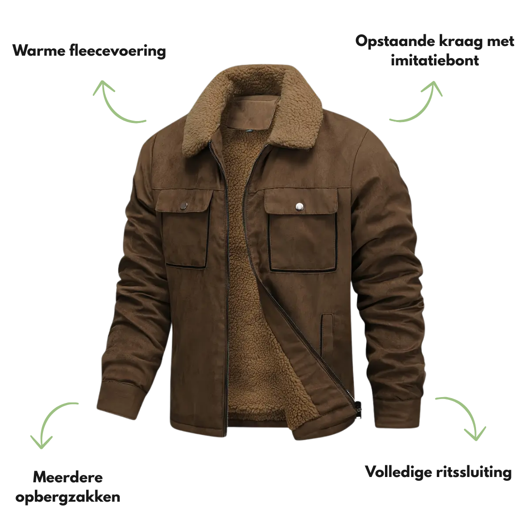 Heren Outdoor Jas – Fleece Gevoerd – Herfst/Winter