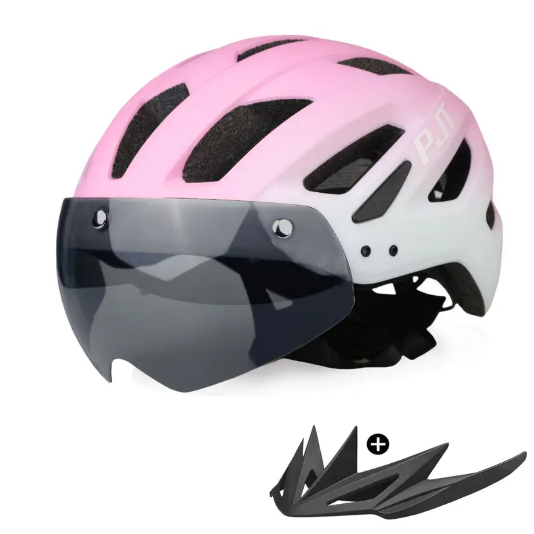 Fietshelm 4-in-1 – Verwisselbare Vizier & Bril – Veiligheid