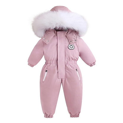Baby Winter Romper – Geschikt tot -30°C – met Capuchon & Imitatiebont