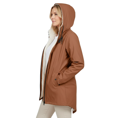 Waterdichte Dames Jas – Fleece Gevoerd – Met Capuchon