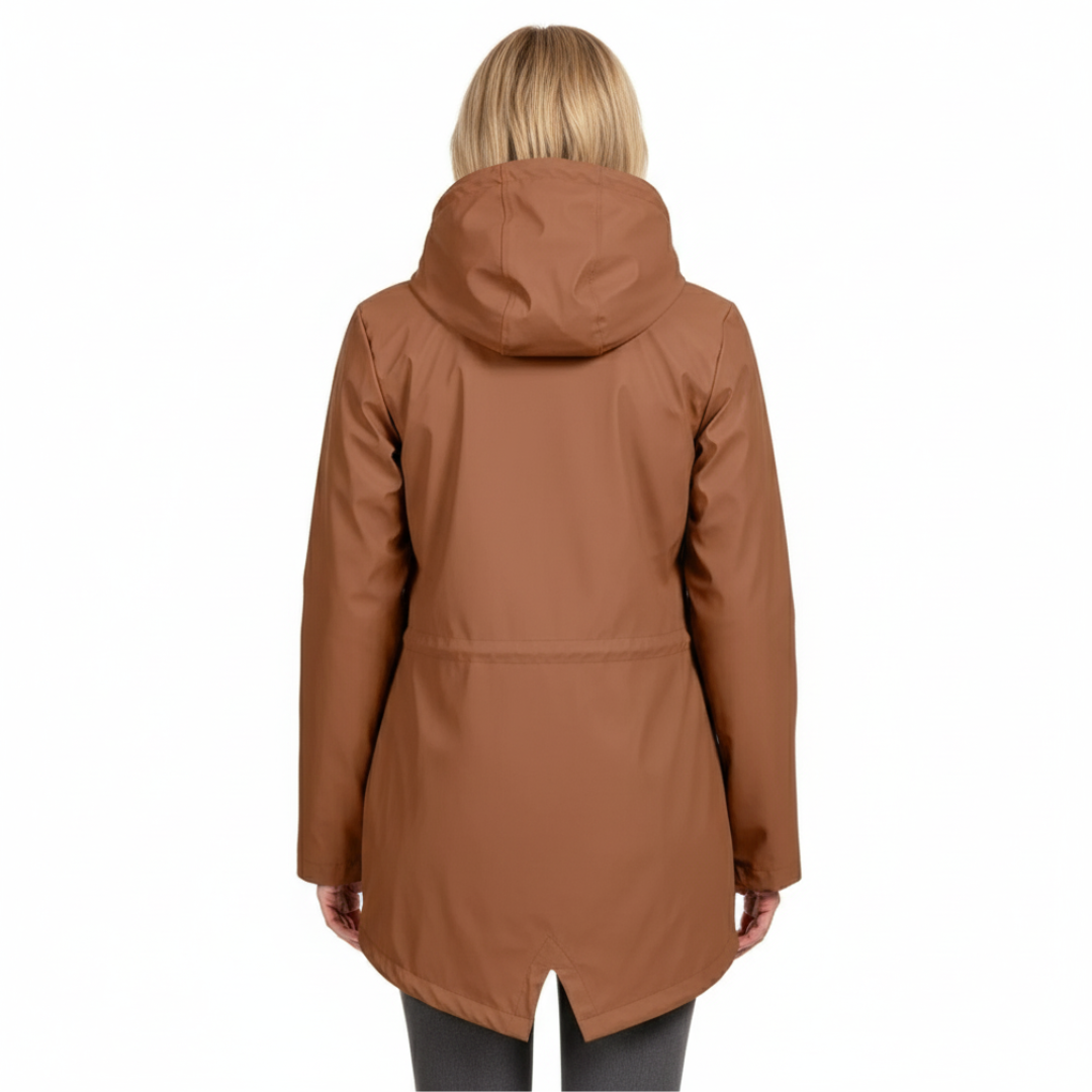 Waterdichte Dames Jas – Fleece Gevoerd – Met Capuchon