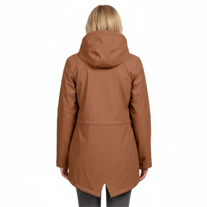 Waterdichte Dames Jas – Fleece Gevoerd – Met Capuchon