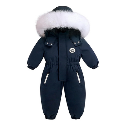 Baby Winter Romper – Geschikt tot -30°C – met Capuchon & Imitatiebont