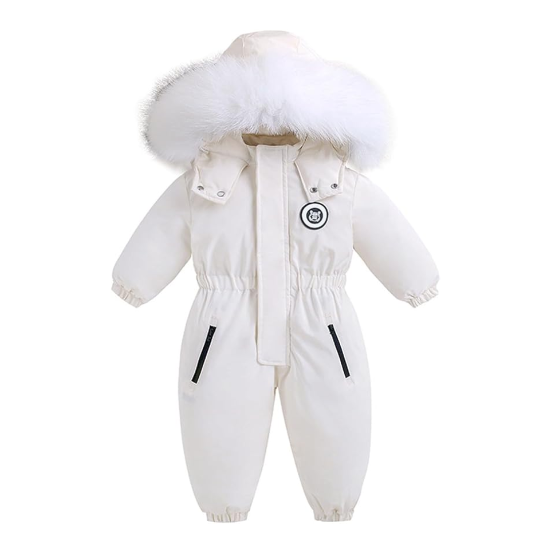 Baby Winter Romper – Geschikt tot -30°C – met Capuchon & Imitatiebont